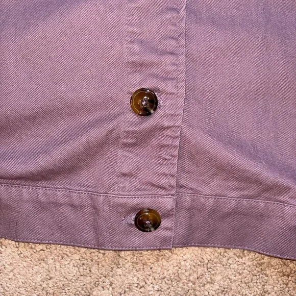 Christopher & Banks Dusty Purple Plum Heavy Cotton Barn Coat XL - Picture 3 of 11
